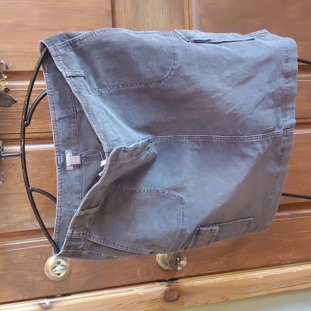 J. Jill Stretch Washed Walnut Corduroy‎ Cargo Sz. 12 Skirt